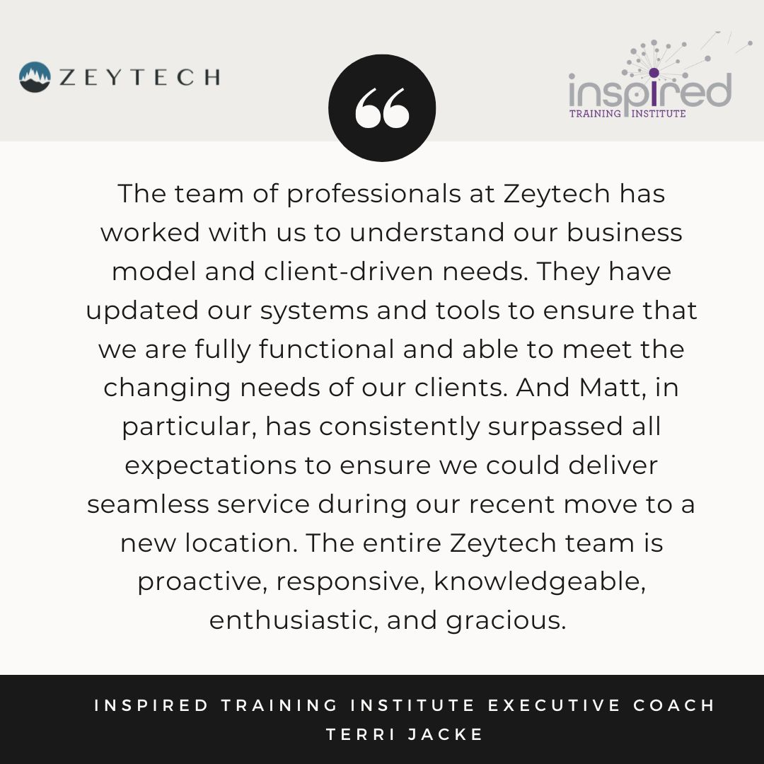 Testimonial by Inspired Training Institute