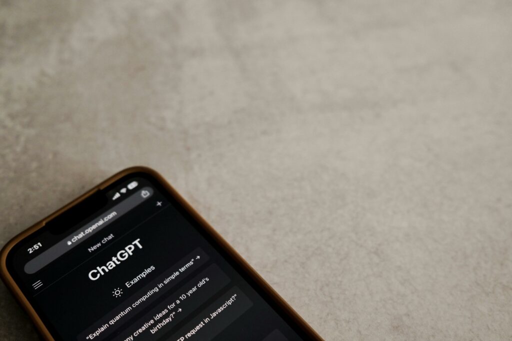Chat GPT on cellphone